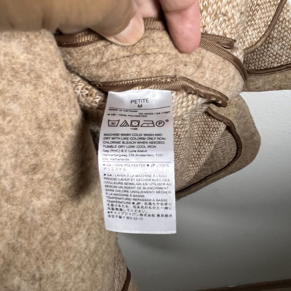 Banana Republic Women’s Cozy  Wool Blend Coat Petite Medium - Picture 4 of 6